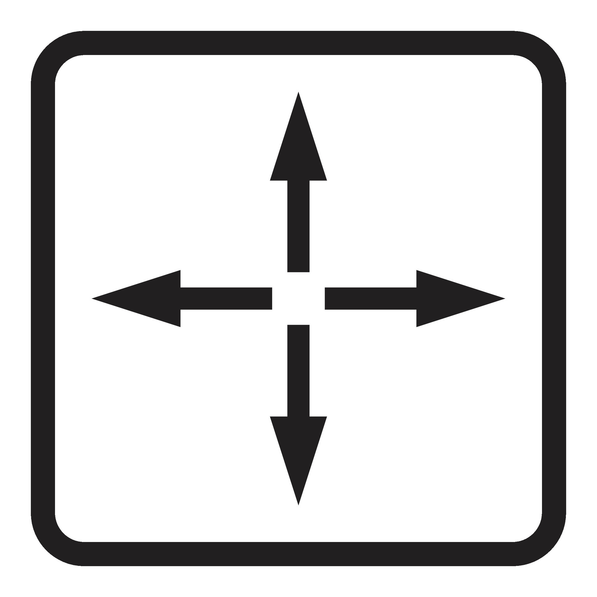 Arrow zooming icon. Pointer size fullscreen, vector illustration