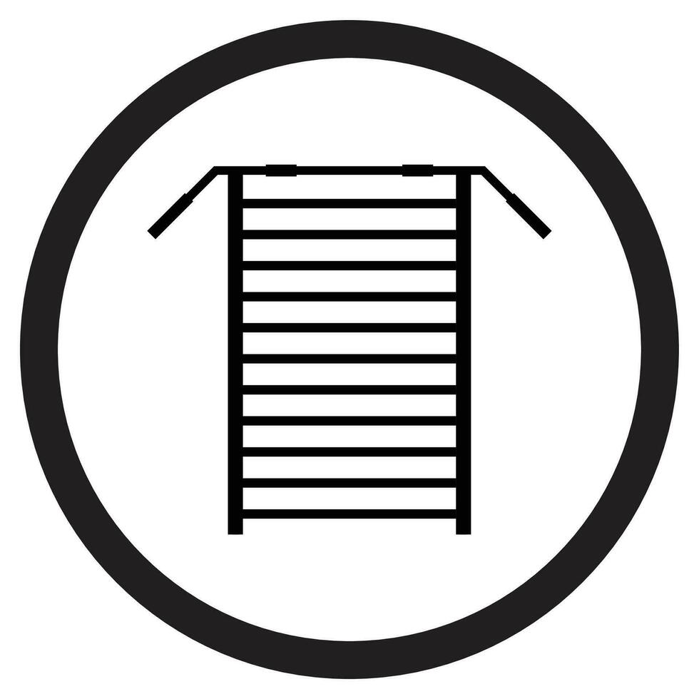 Sports stair icon black vector