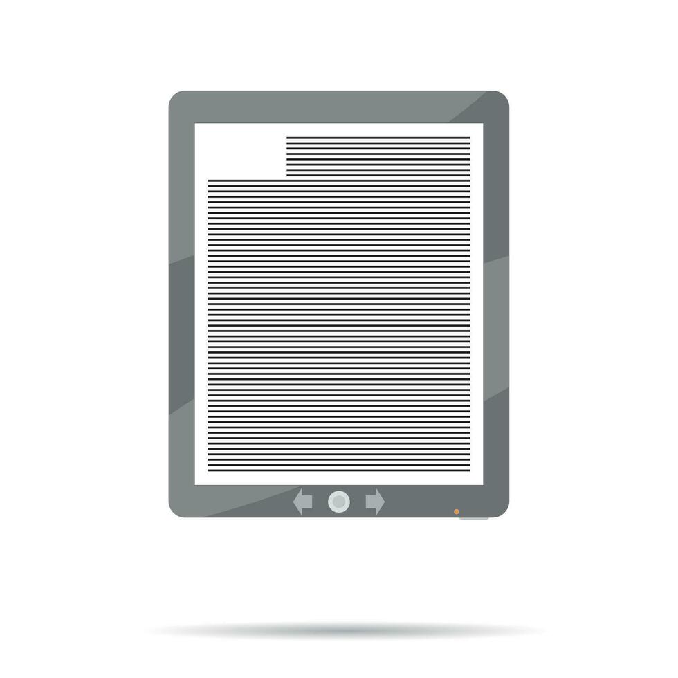 eBook icon flat vector