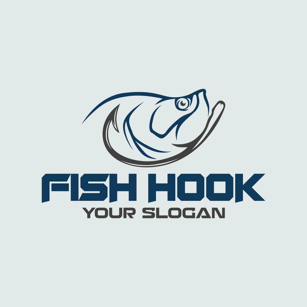 vector logo tarpon hook fishing