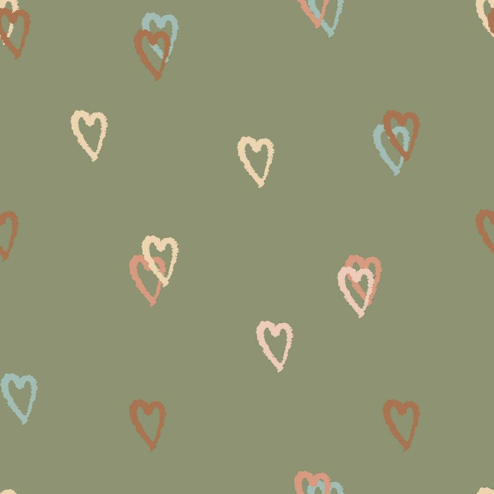 simple heart seamless pattern for wallpaper, web, fabric vector