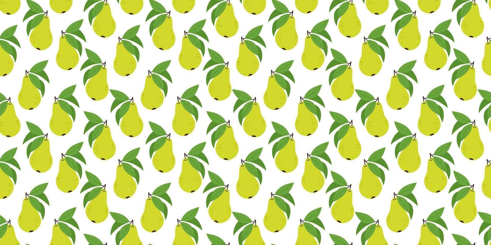 seamless pattern pear fruit texture wallpaper design vector