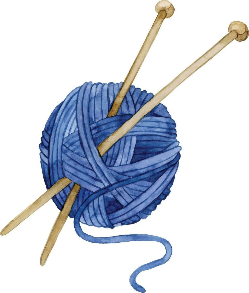 Ball of Yarn and Knitting Needles and Thread 27765431 PNG