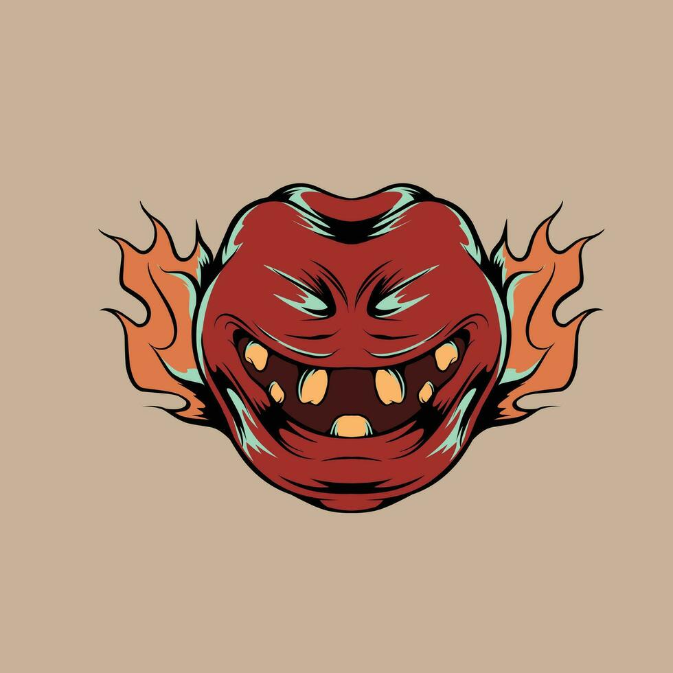 monster art vector illustration suitable for branding needs and so on
