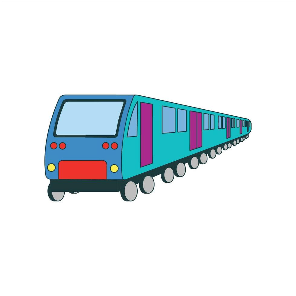 viaje tren vector ilustración