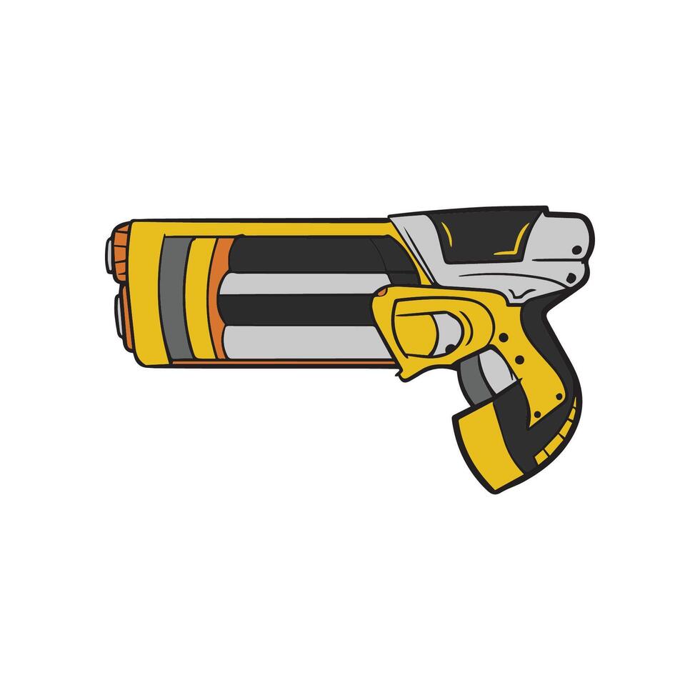 nerf pistola imprimible colorante vector