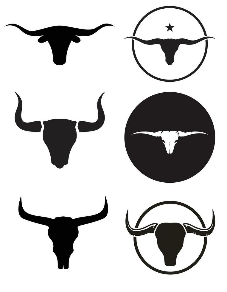 Texas Longhorn Head Svg vector