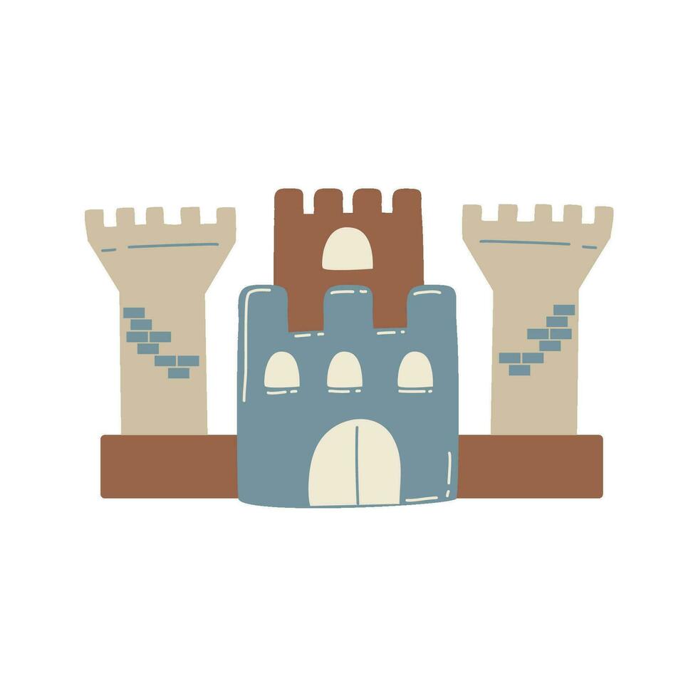 beautiful fairytale castle conceptBasic RGB vector