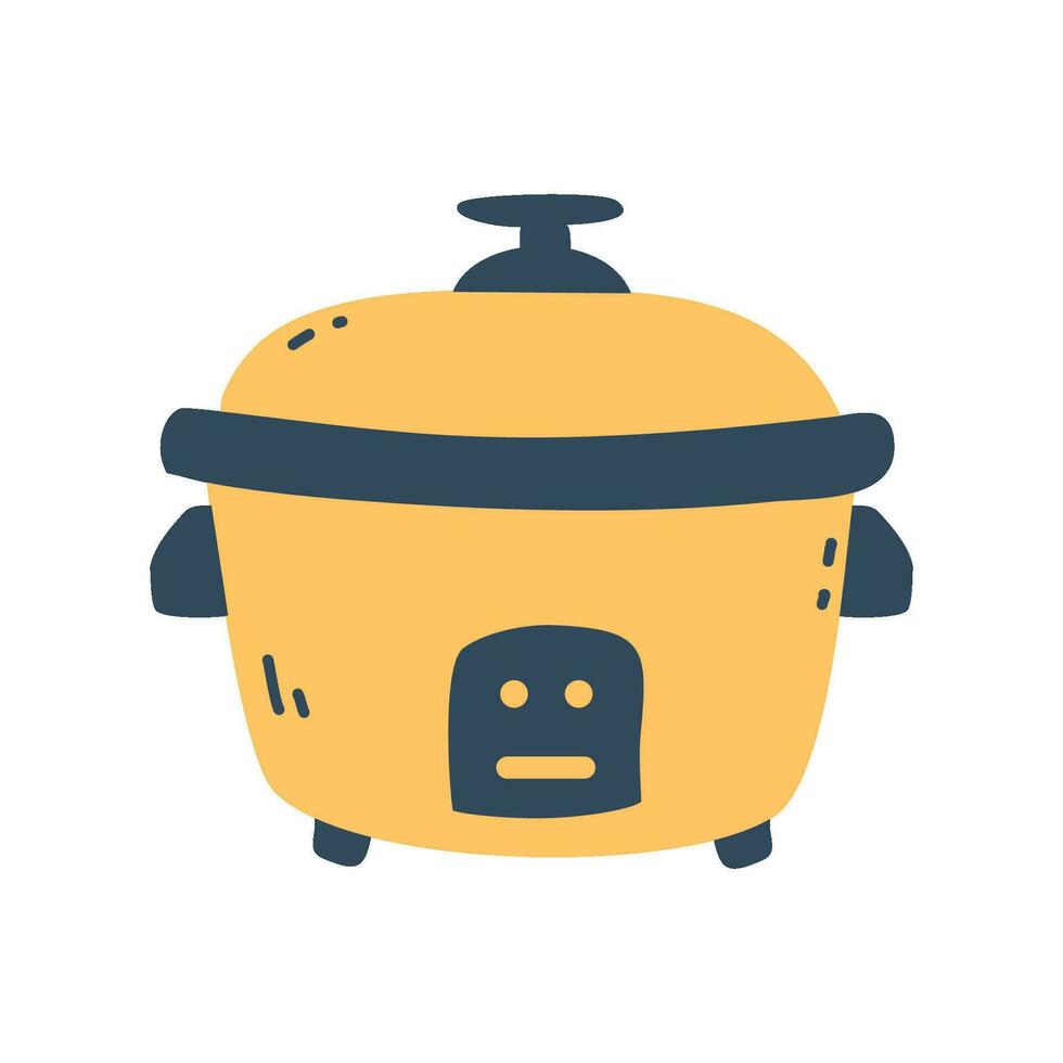 kitchenware design rice cooker vector