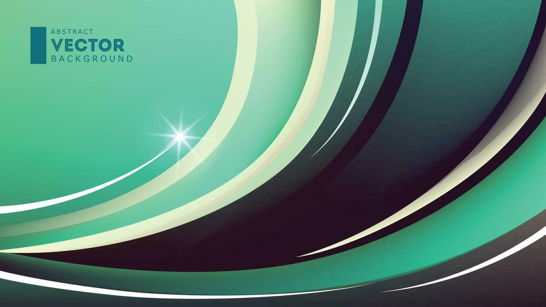 Abstract vector background blue green stars bg