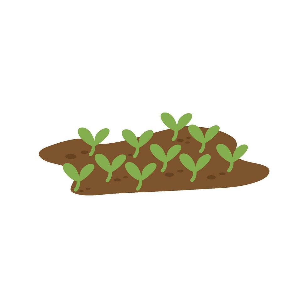 hand drawn organic farming concept vector