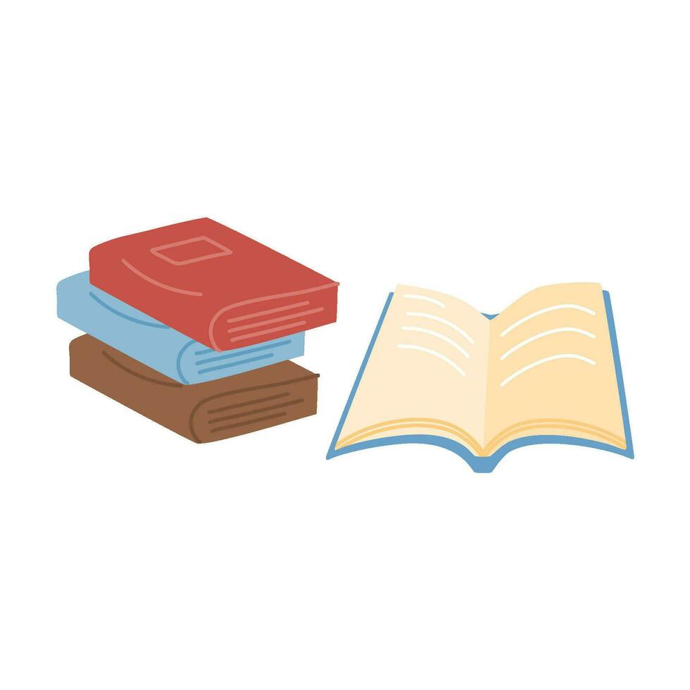 world book day illustration vector