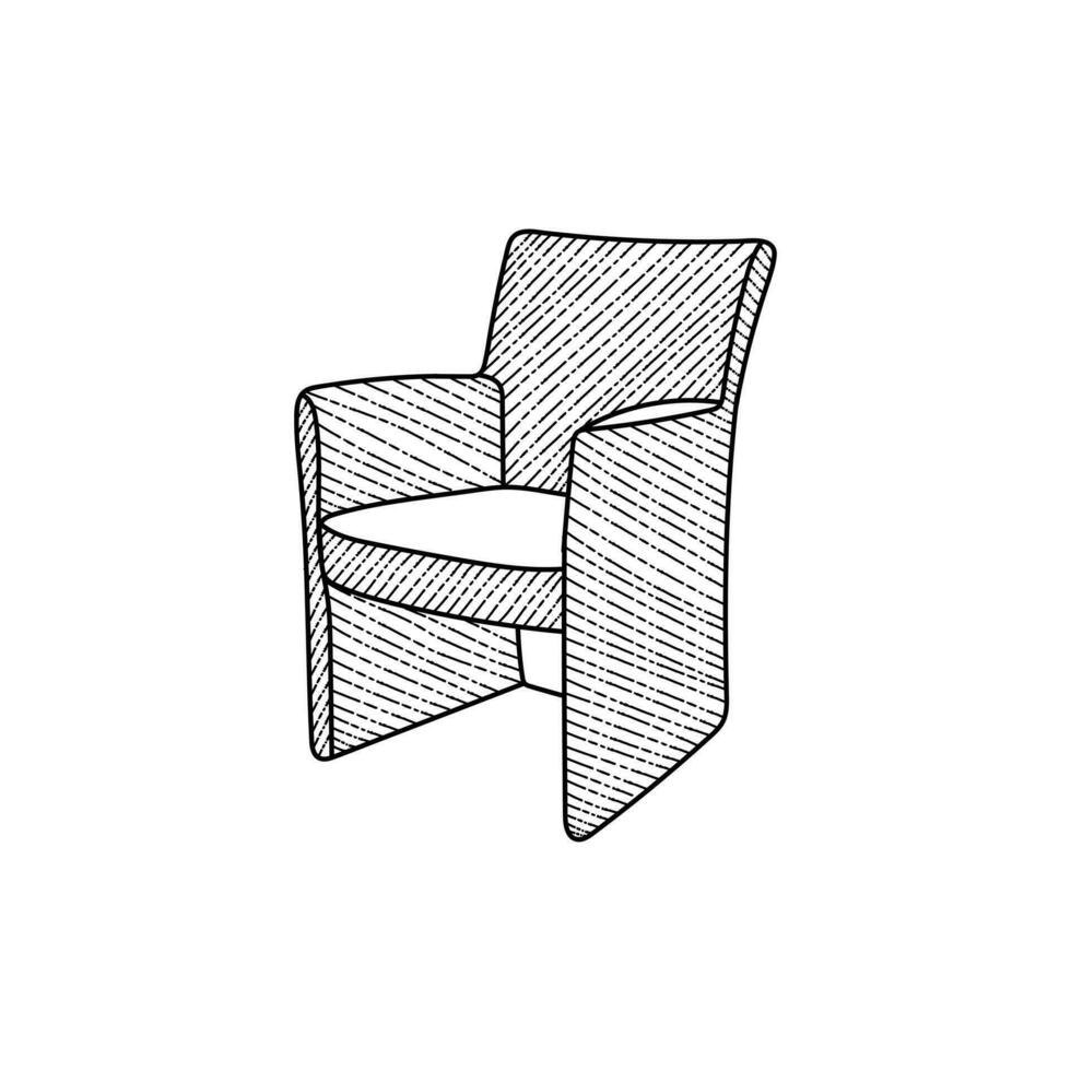 clásico interior logo diseño idea para compañía, minimalista mueble logo inspiración vector