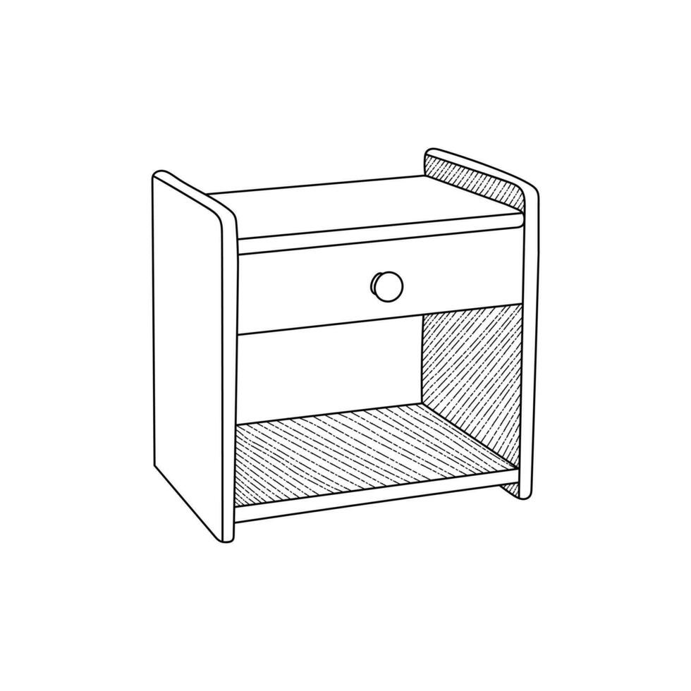 Table icon Furniture line art vector, minimalist illustration design vector