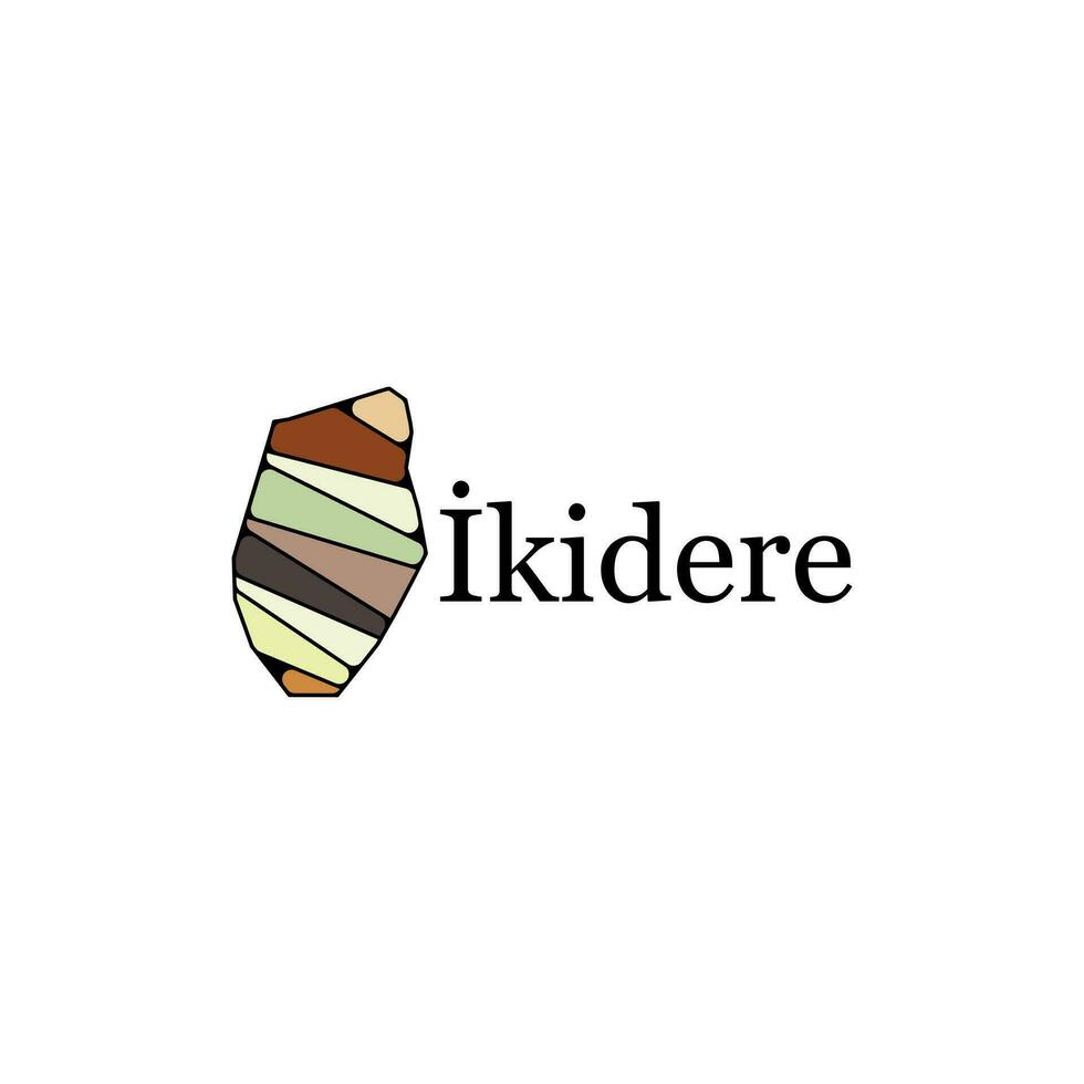 Ikidere State and regions map, Map of Turkey Province of Ikidere creative design template vector