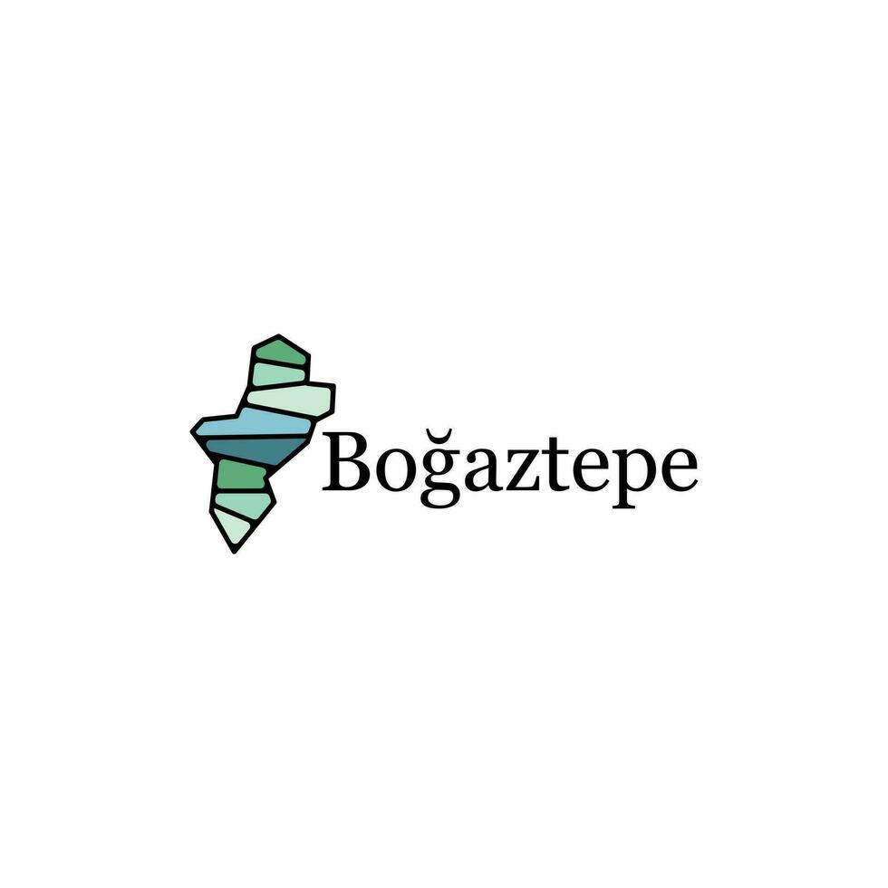 map Bogasztepe vector illustration template, Image for design