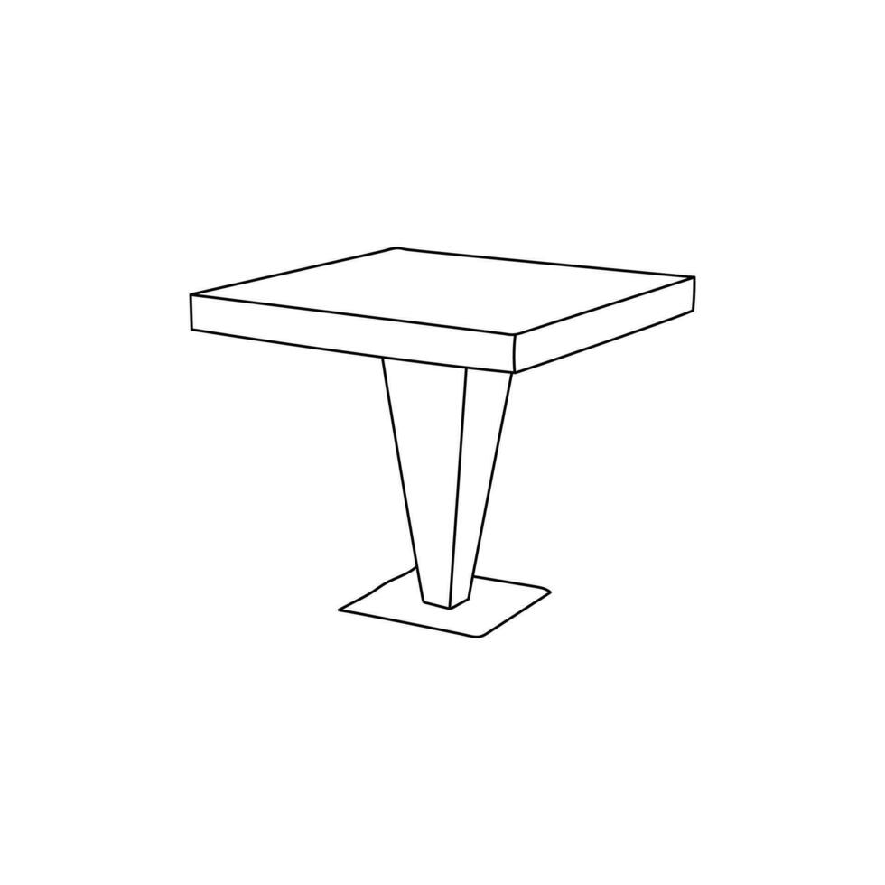 Dining Table icon line simple design, icon illustration design template vector