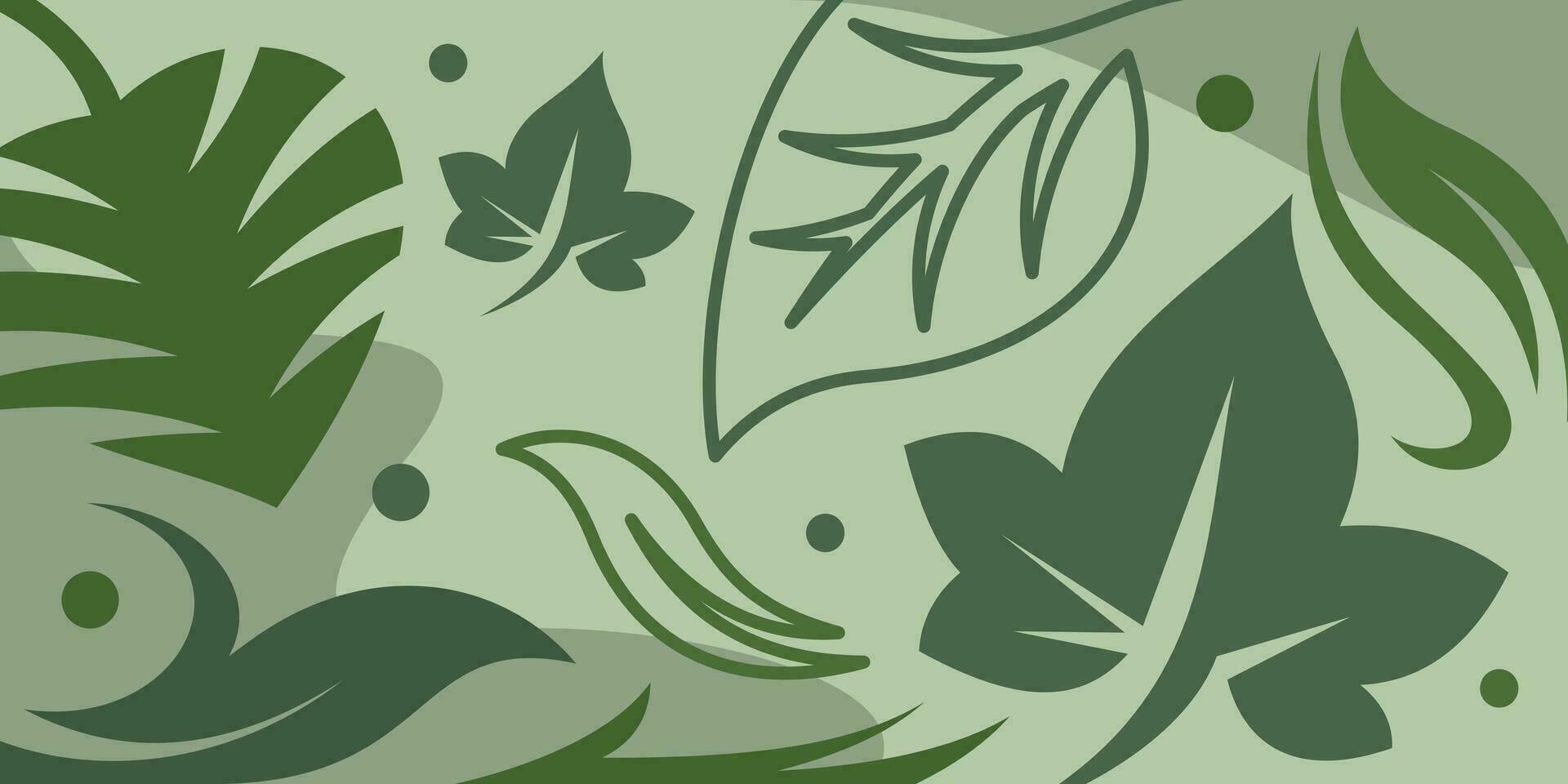 antecedentes hoja naturaleza ilustración diseño plantilla, resumen Arte naturaleza antecedentes vector. vector