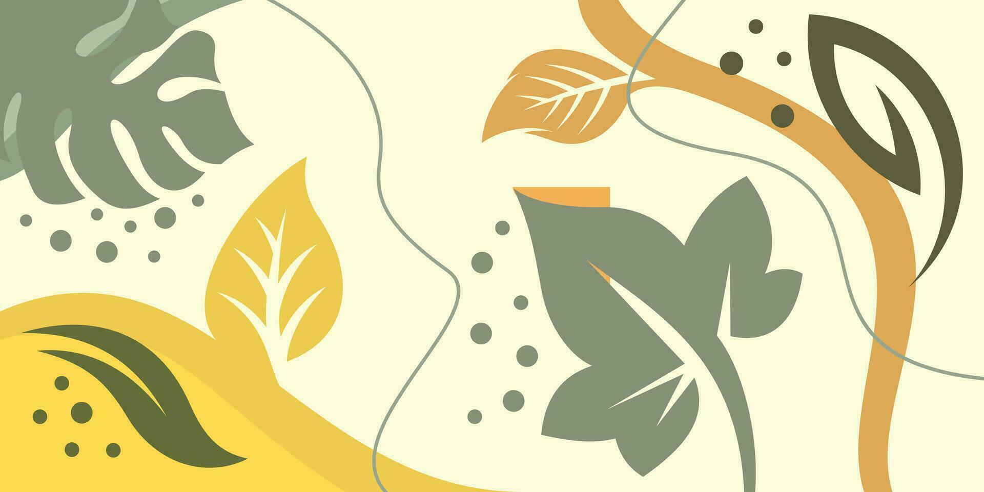 Summer tropical leaf seamless pattern background vector illustration design template