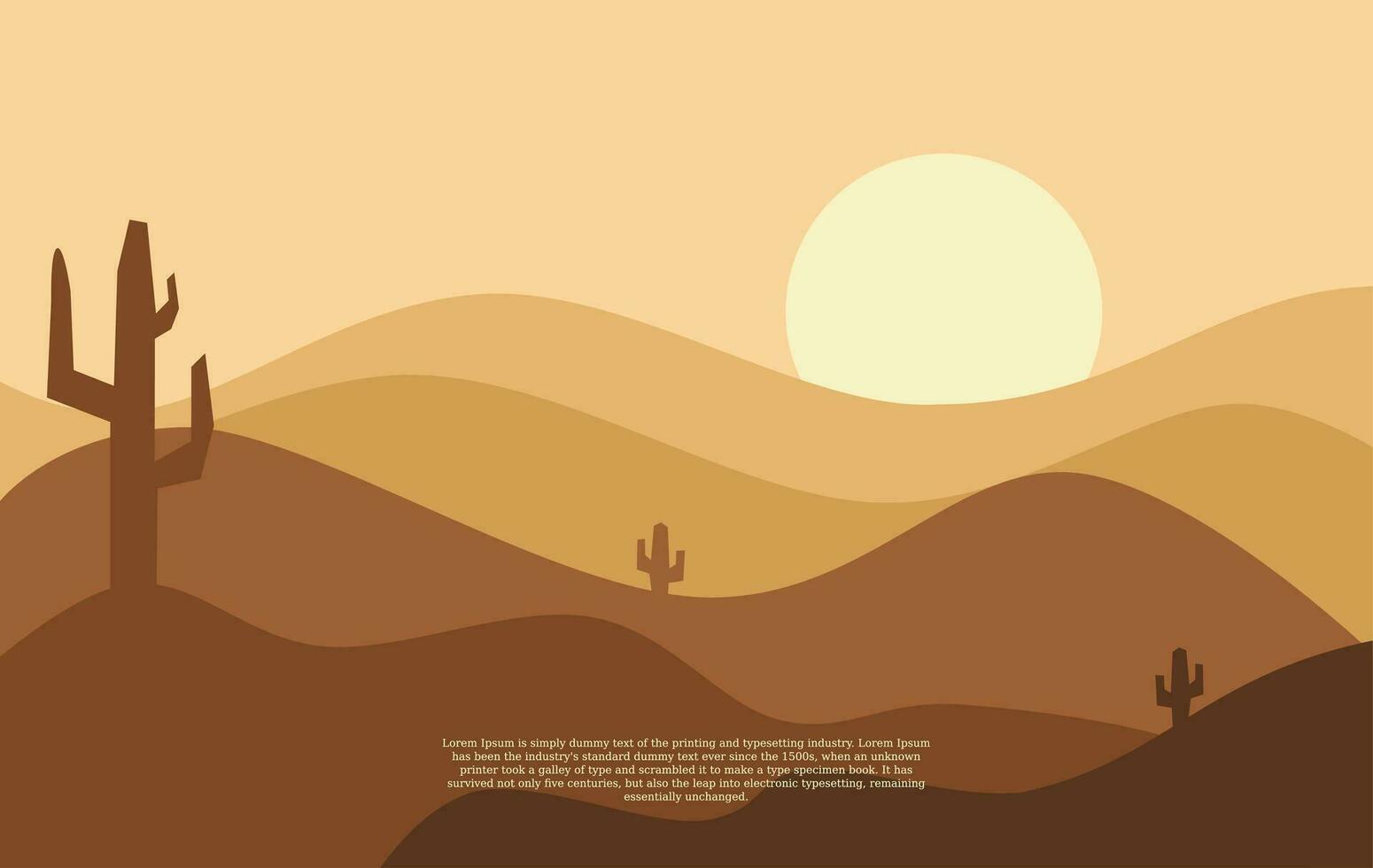 illustration of a minimalist landscape with a horizontal view of a mountain, moon and lake, suitable for wall art etc. flat design style. digital drawing vector