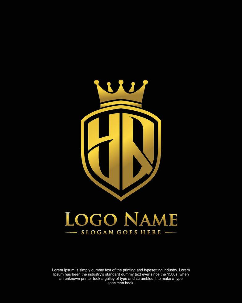 initial YQ letter with shield style logo template vector