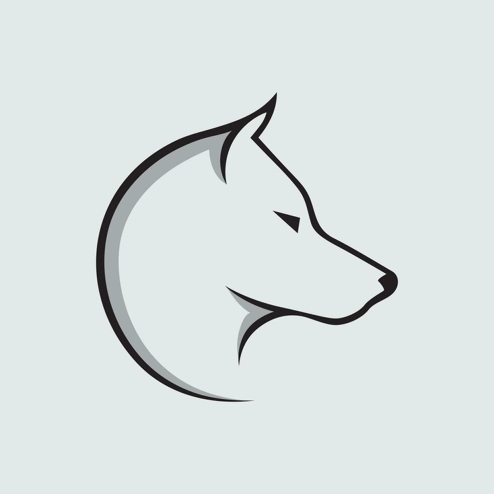 vector illustration wolf head