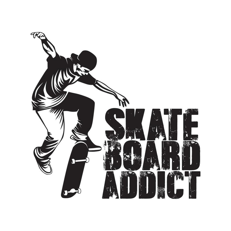 vector illustration skateboard player