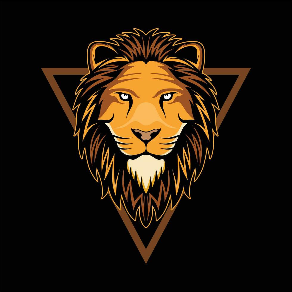 vector illustration lion head