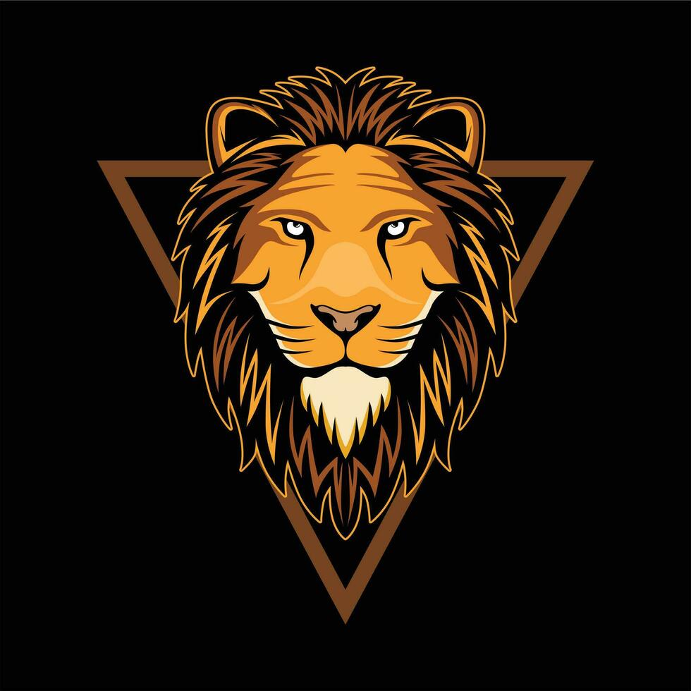 vector illustration lion head