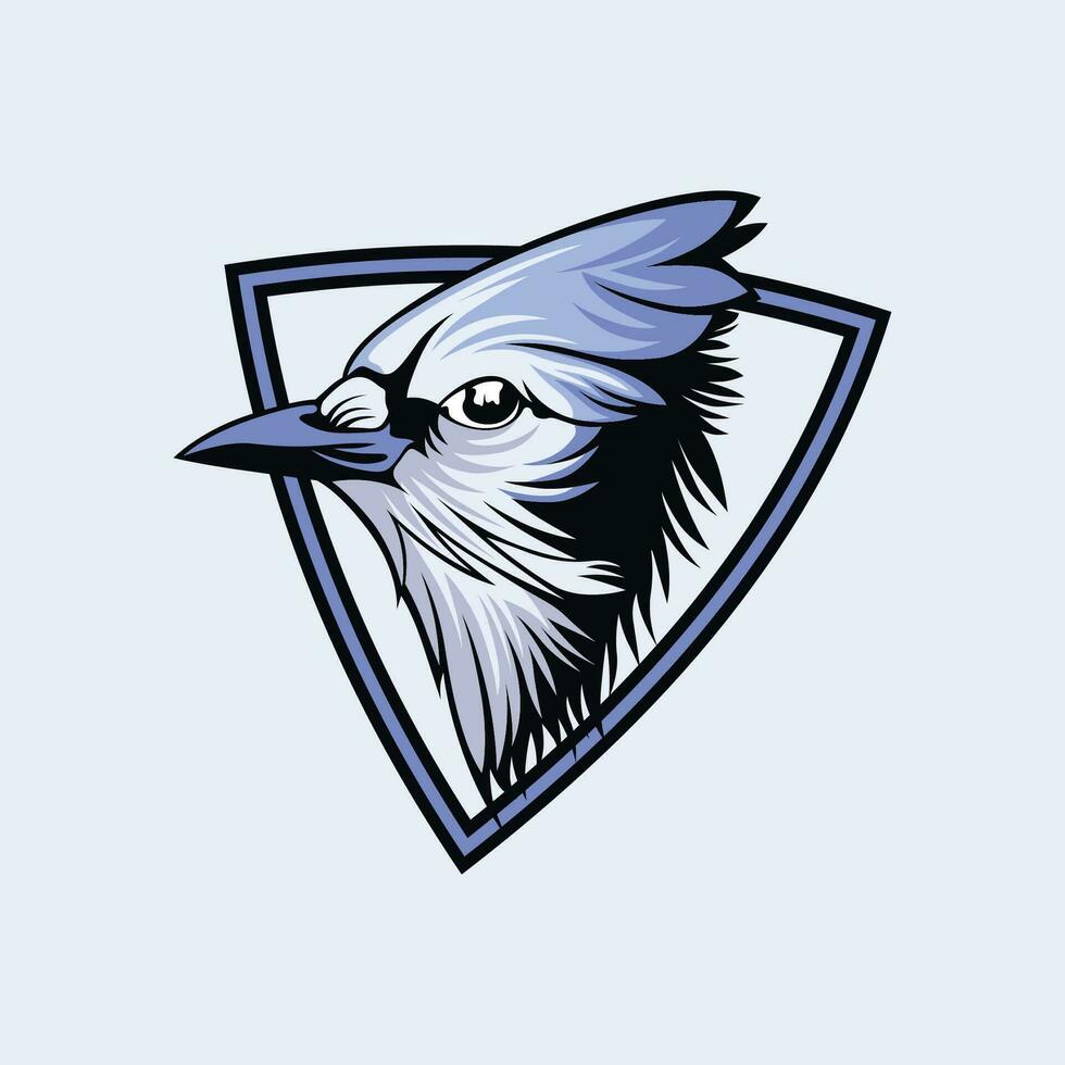 vector tamplate caugar bird