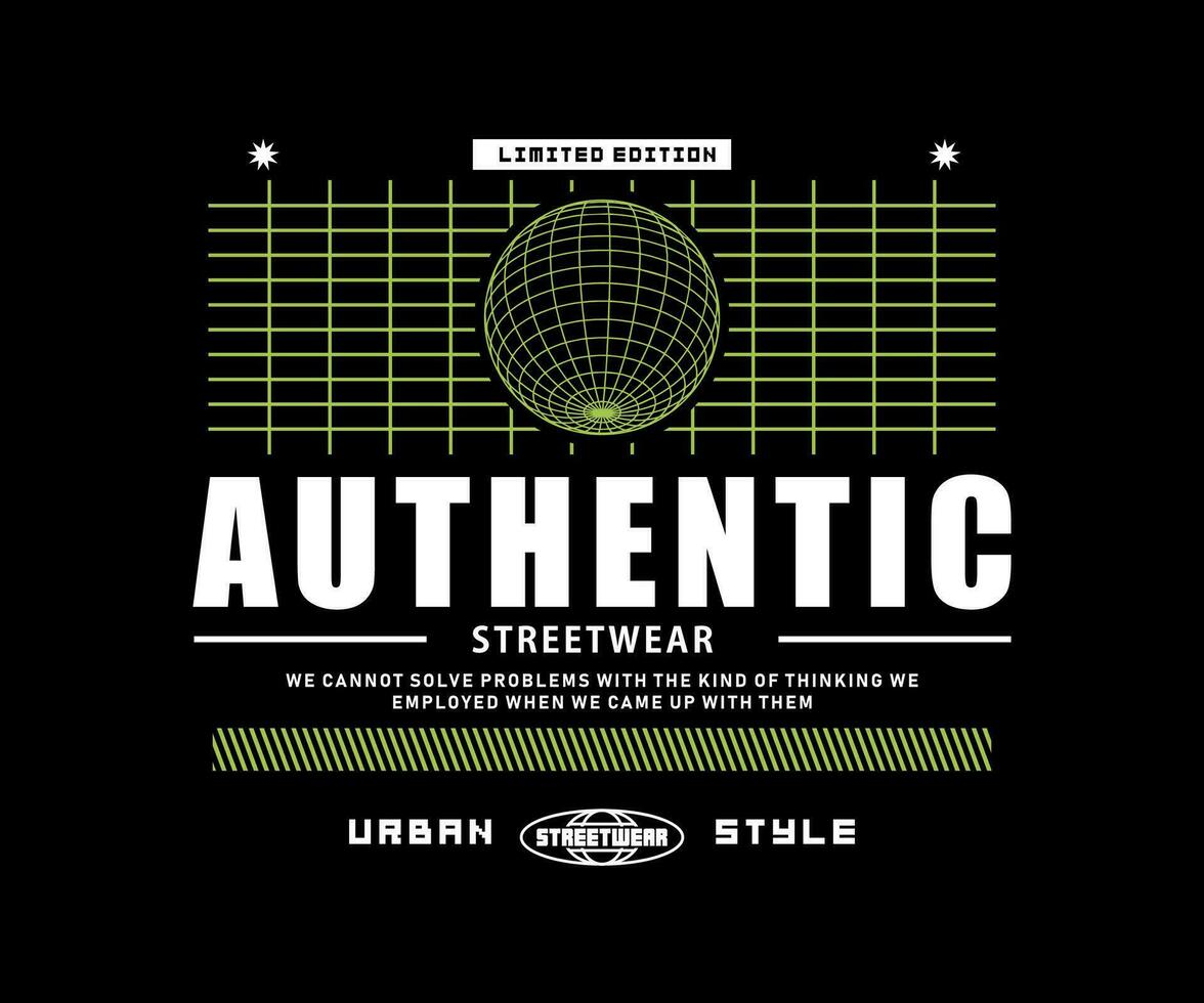authentic vintage design style street art, for streetwear and urban style t-shirts design, hoodies, etc vector