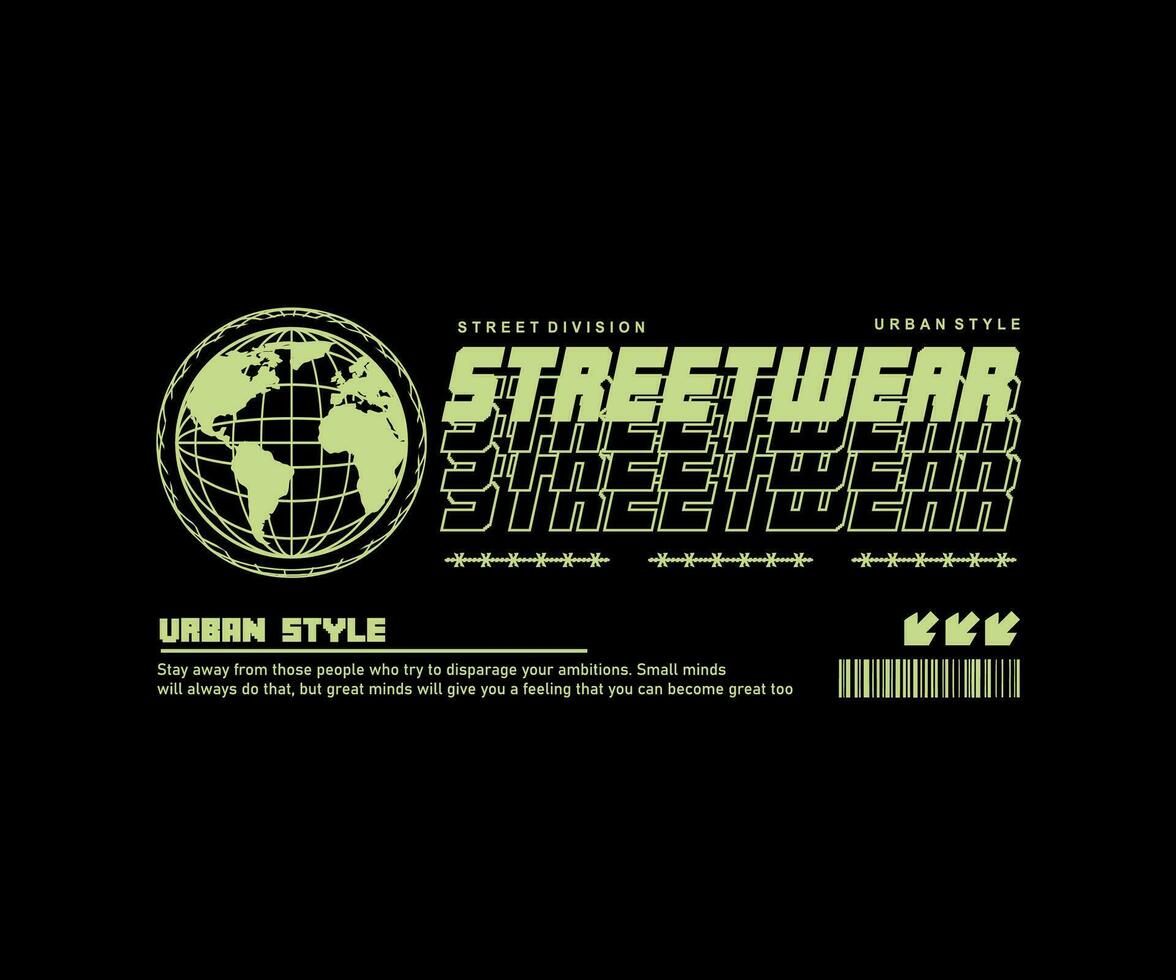 Aesthetic illustration of Streetwear t shirt design, vector graphic, typographic poster or t shirts streetwear and urban style