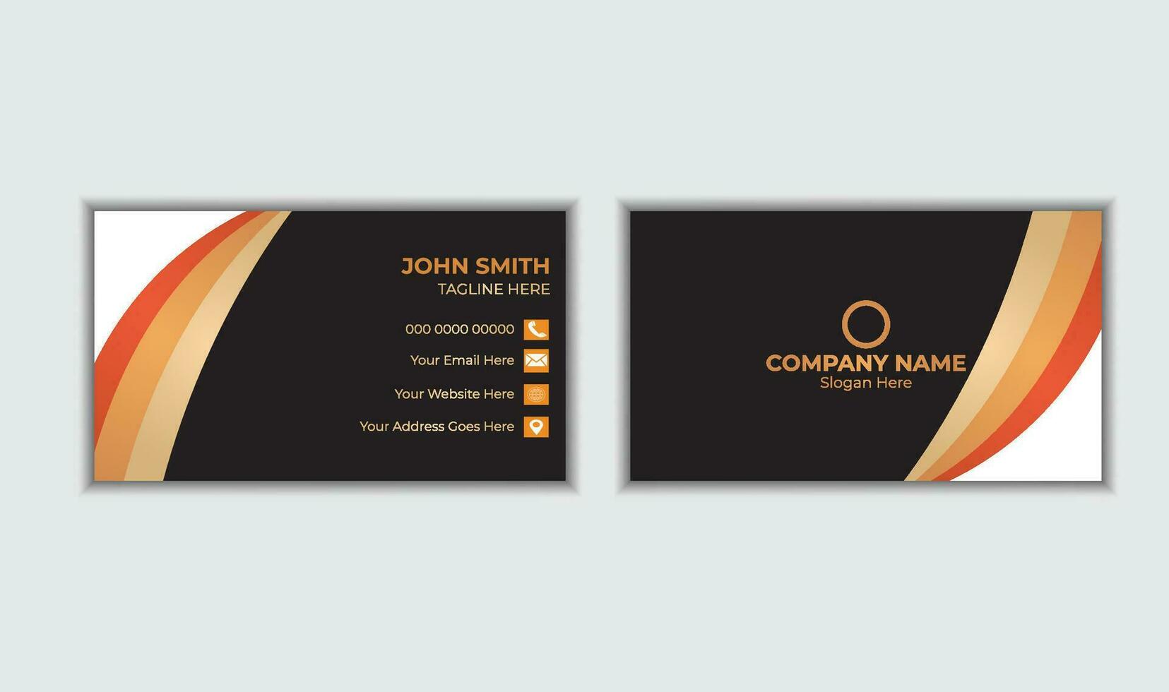 Creative And Corporate Business Card Design vector