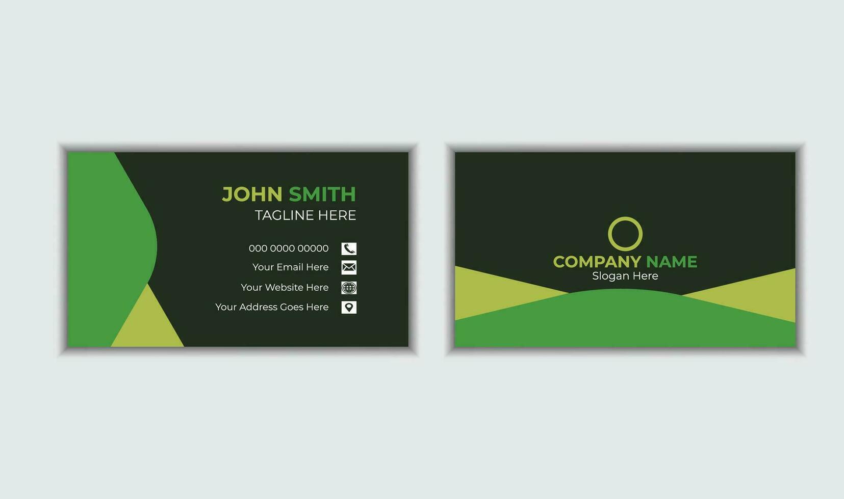 Creative And Corporate Business Card Design vector