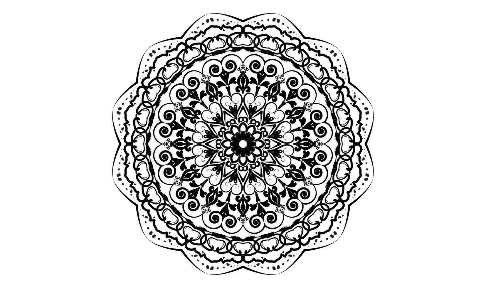 Minimal Mandala Background Design Template vector