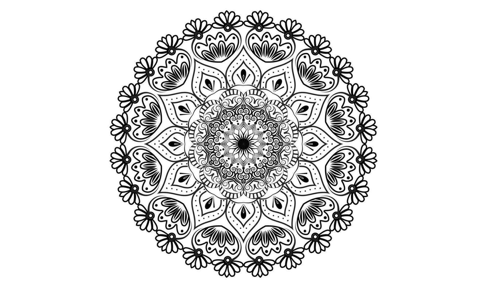 Abstract Mandala Background Design Template vector