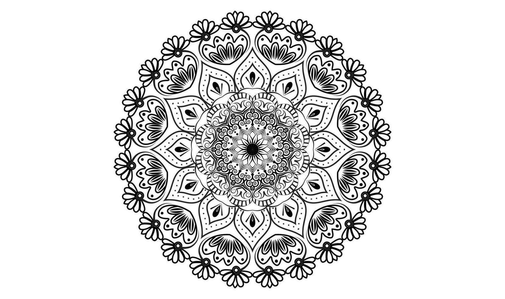 Abstract Mandala Background Design Template vector