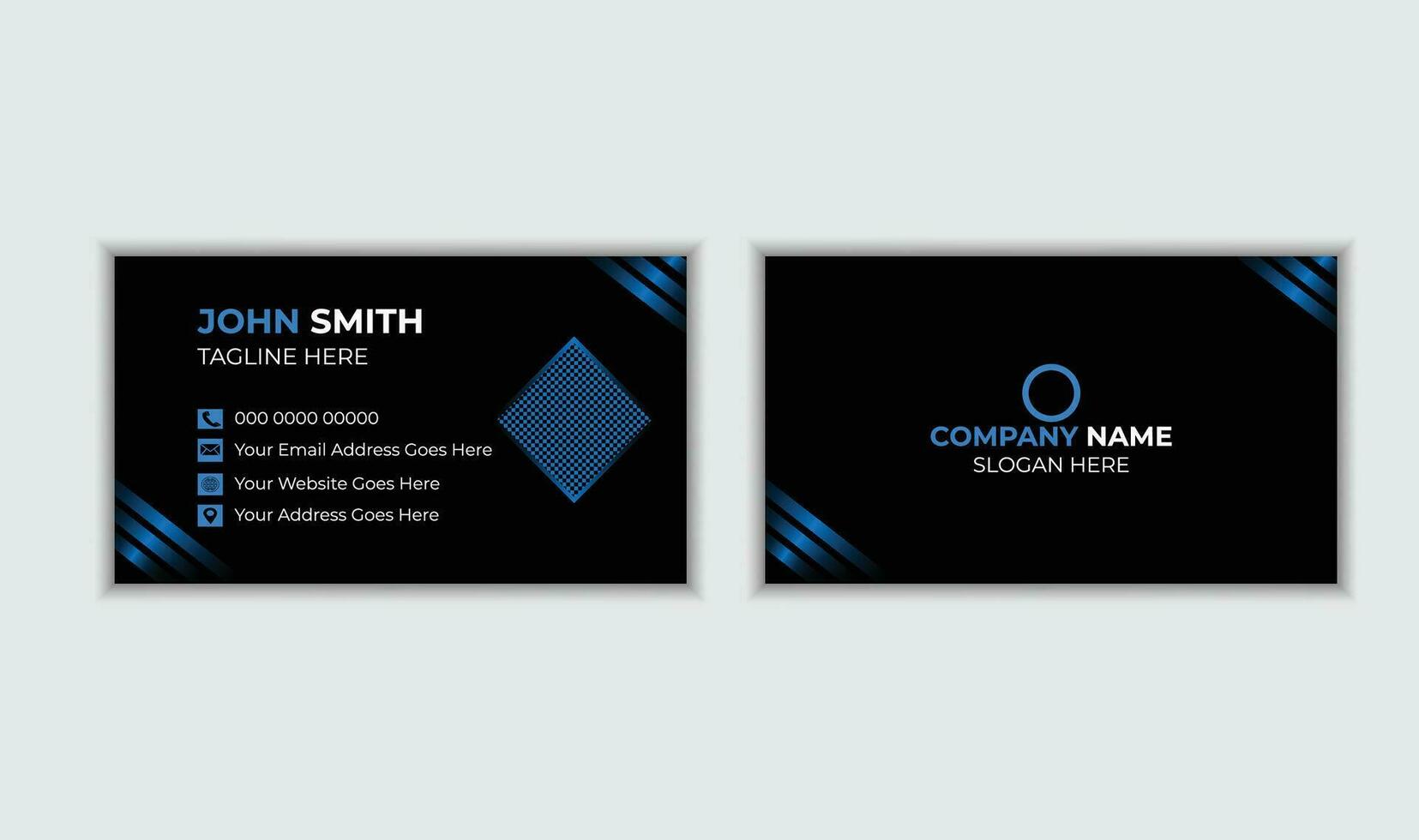 Minimal Business Card Design vector