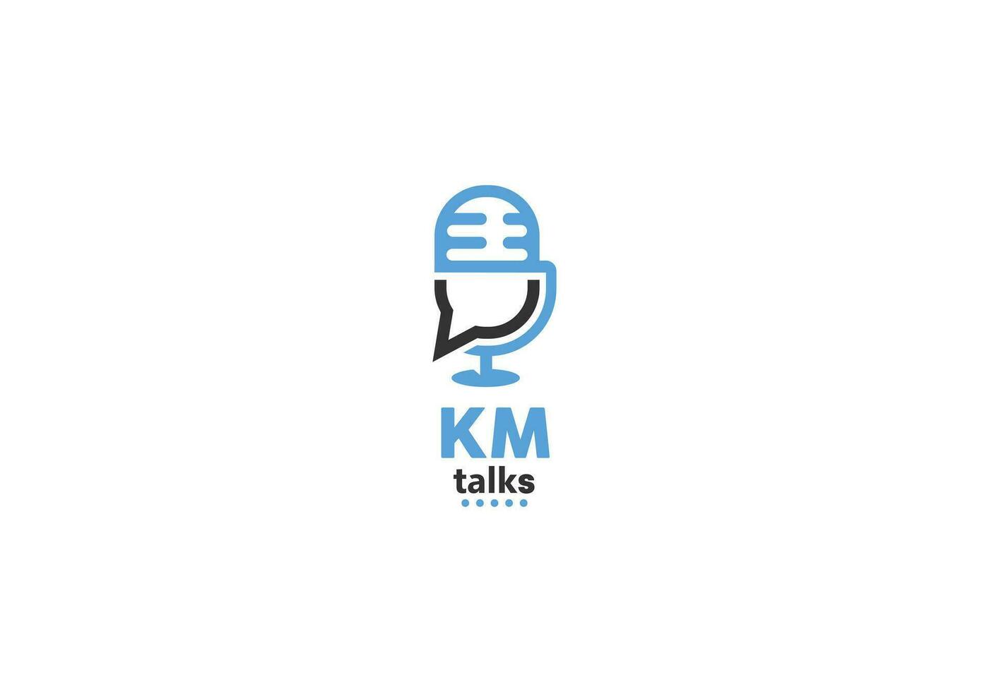 Podcast talk logo vector