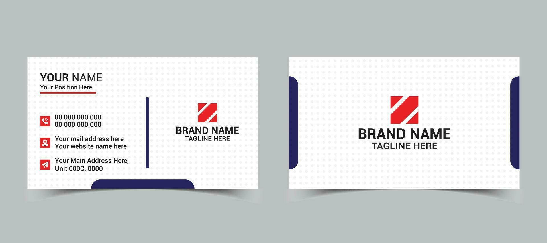 Creative and clean modern business card template vector