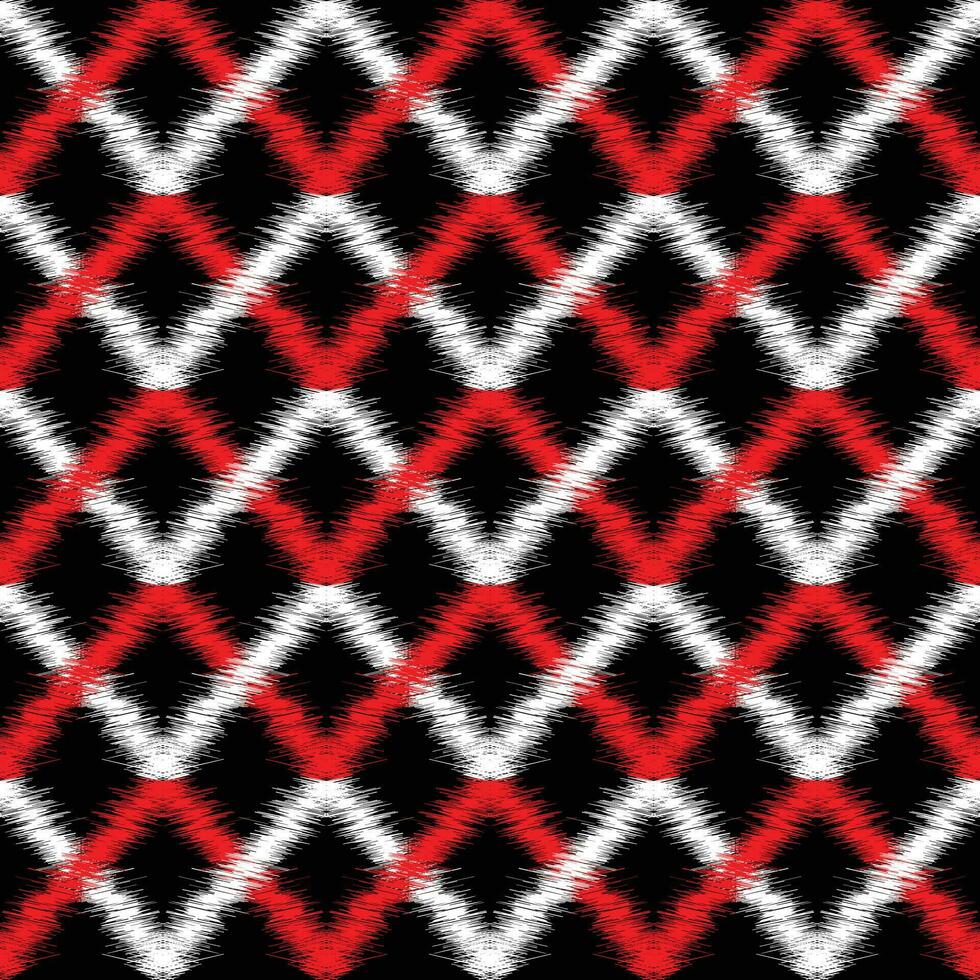 Ikat geometric ethnic oriental pattern traditional Design for background, clothing, carpet, wallpaper, fabric, Batik, Vector illustration