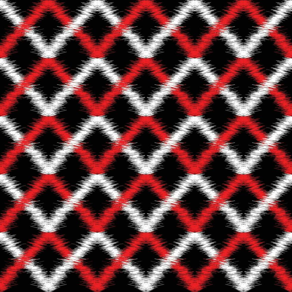 Ikat geometric ethnic oriental pattern traditional Design for background, clothing, carpet, wallpaper, fabric, Batik, Vector illustration