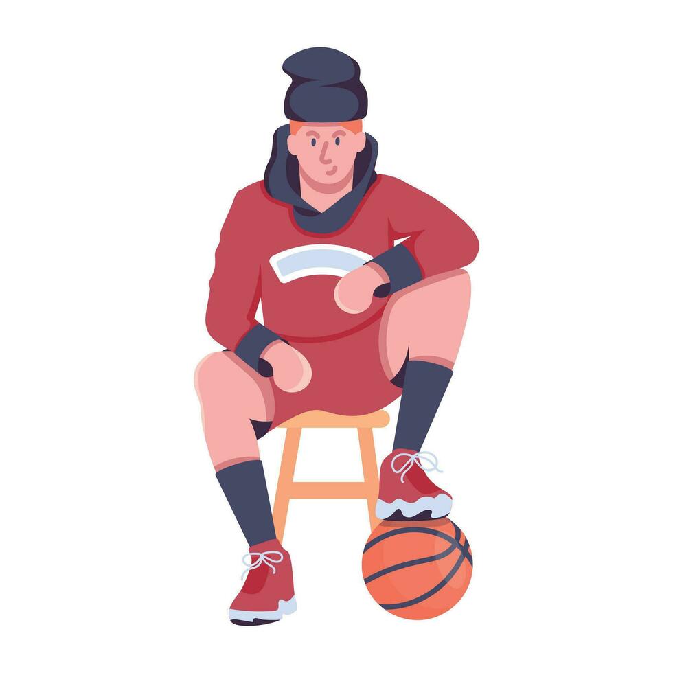 Trendy Hoop Game vector