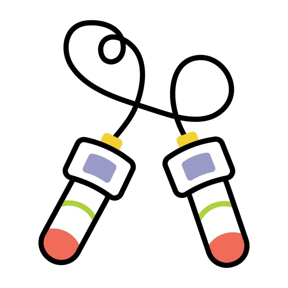 Trendy Skipping Rope vector