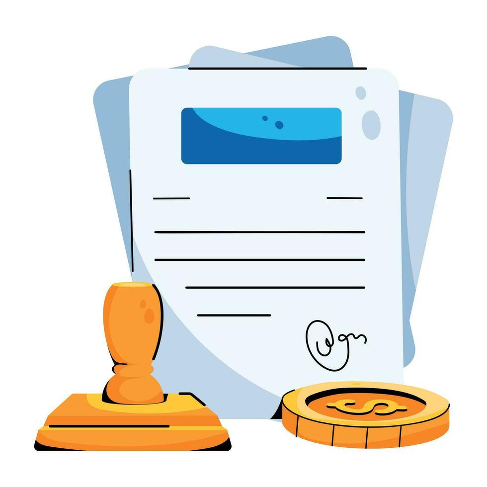 Trendy Stamp Paper 25431580 Vector Art at Vecteezy