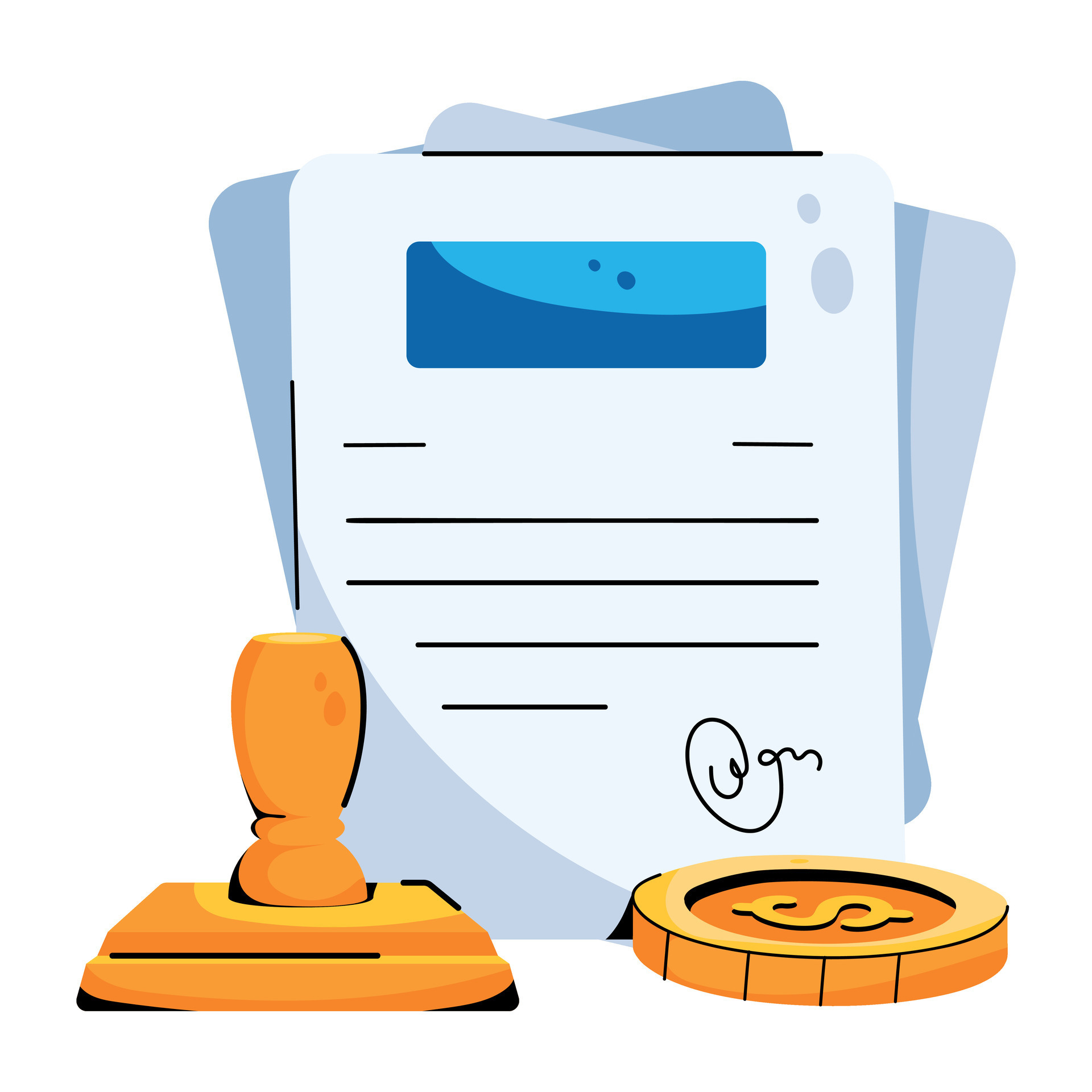 Trendy Stamp Paper 25431580 Vector Art at Vecteezy