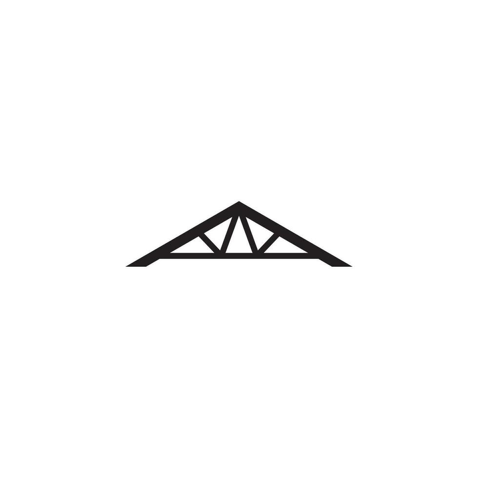 Roof or Post Frame logo or icon design vector