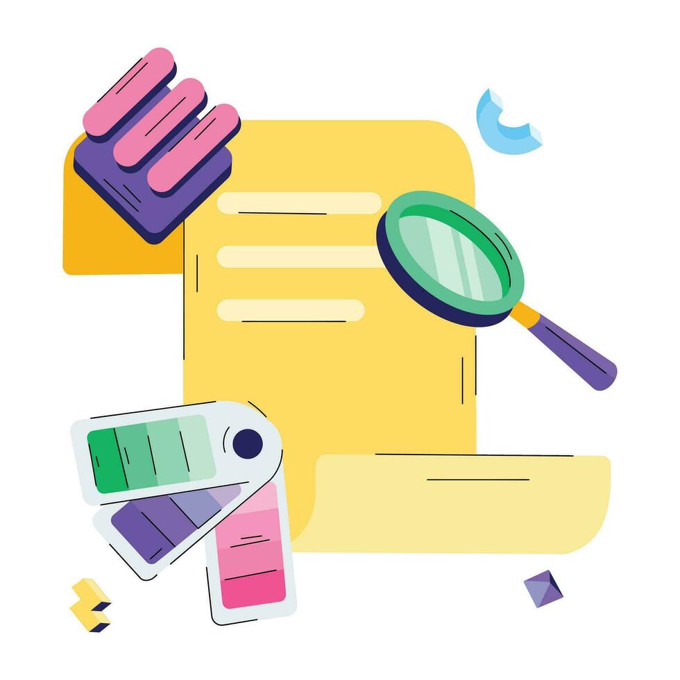 Trendy Colour Search vector