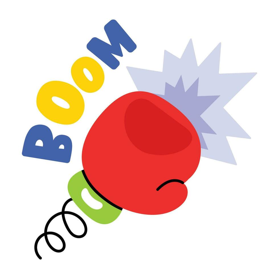 Trendy Boxing Glove vector