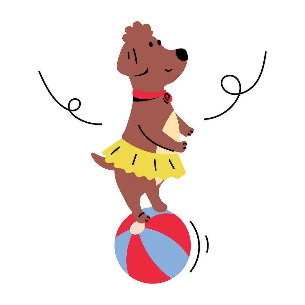 Trendy Circus Pet vector